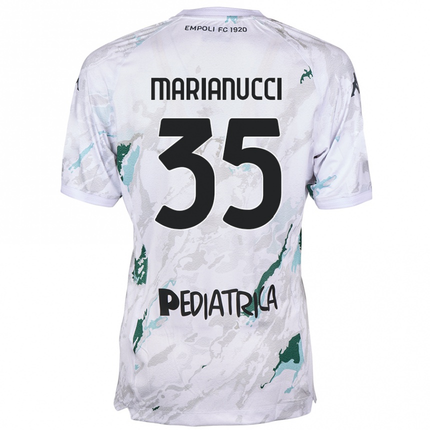 Kinder Fußball Luca Marianucci #35 Grau Auswärtstrikot Trikot 2024/25 T-Shirt Luxemburg