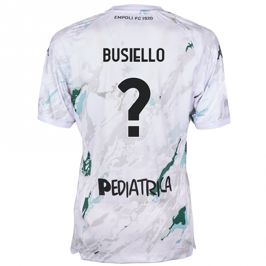 Kinder Fußball Danilo Busiello #0 Grau Auswärtstrikot Trikot 2024/25 T-Shirt Luxemburg