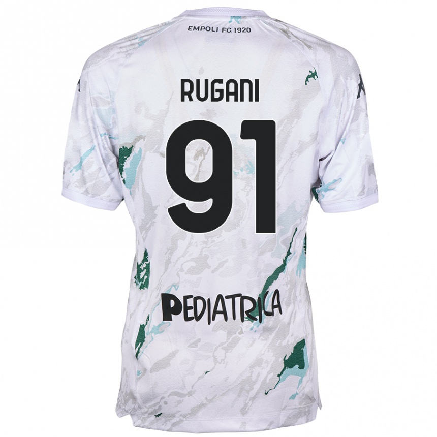 Kinder Fußball Tommaso Rugani #91 Grau Auswärtstrikot Trikot 2024/25 T-Shirt Luxemburg