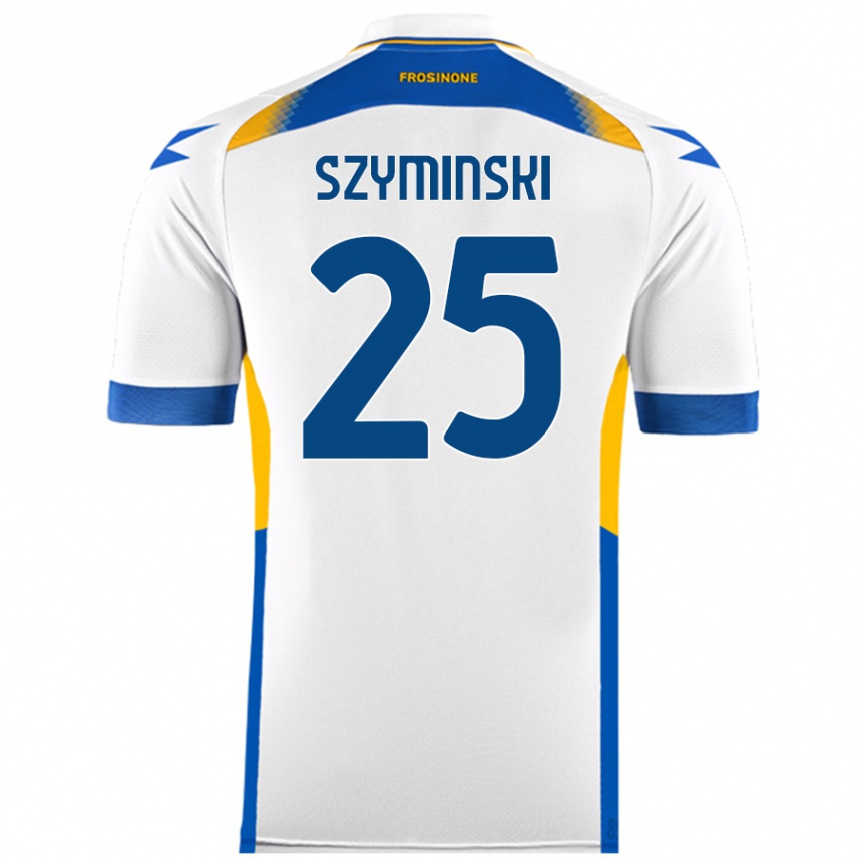 Kinder Fußball Przemyslaw Szyminski #25 Weiß Auswärtstrikot Trikot 2024/25 T-Shirt Luxemburg