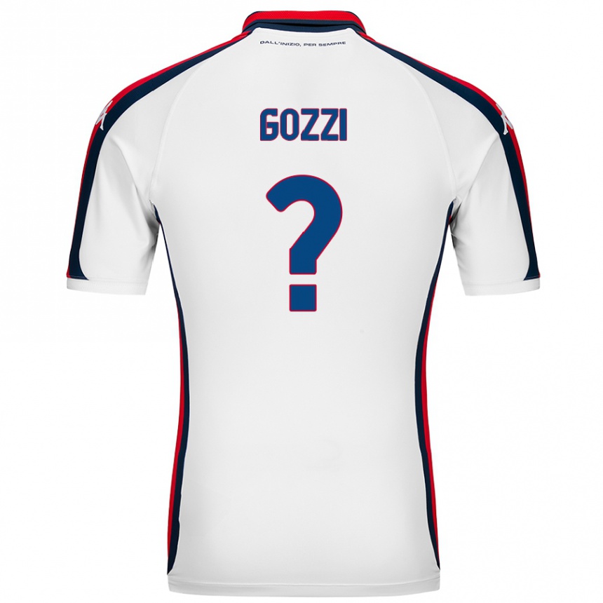 Kinder Fußball Paolo Gozzi #0 Weiß Auswärtstrikot Trikot 2024/25 T-Shirt Luxemburg