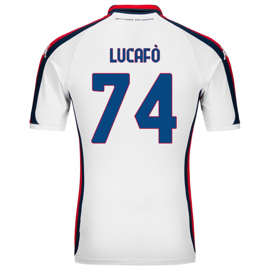 Kinder Fußball Sara Lucafò #74 Weiß Auswärtstrikot Trikot 2024/25 T-Shirt Luxemburg