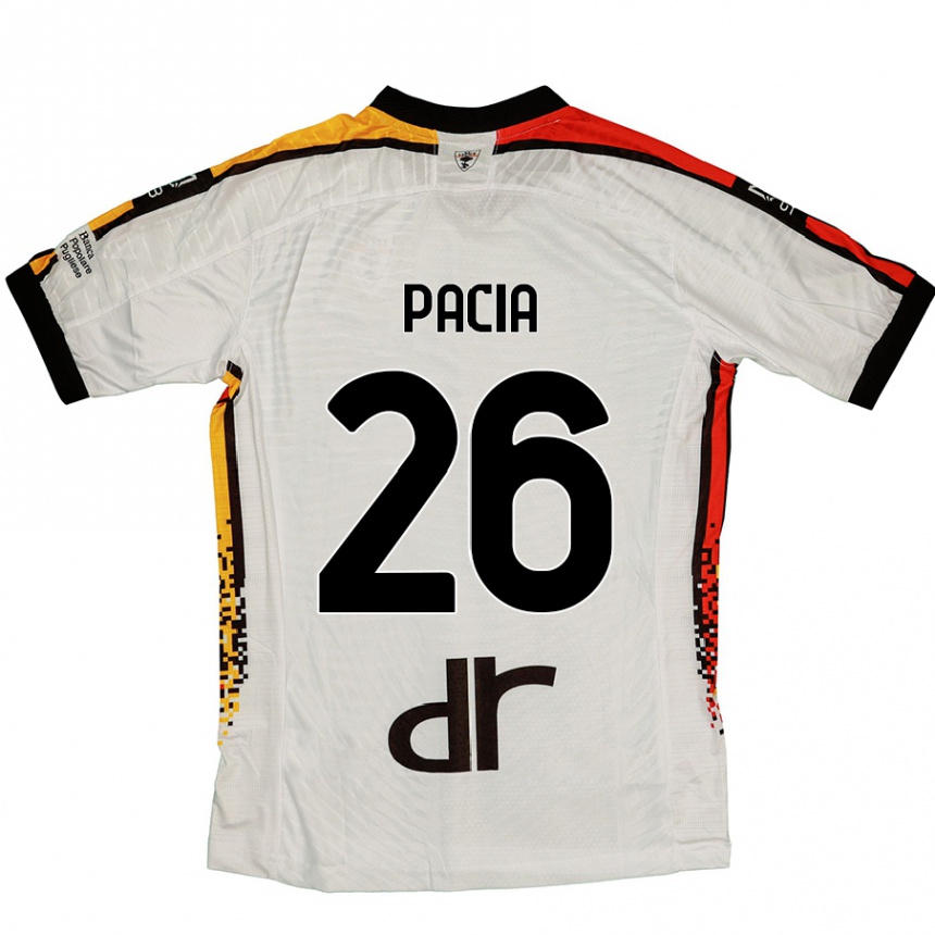 Kinder Fußball Fabiano Pacia #26 Weiß Schwarz Auswärtstrikot Trikot 2024/25 T-Shirt Luxemburg