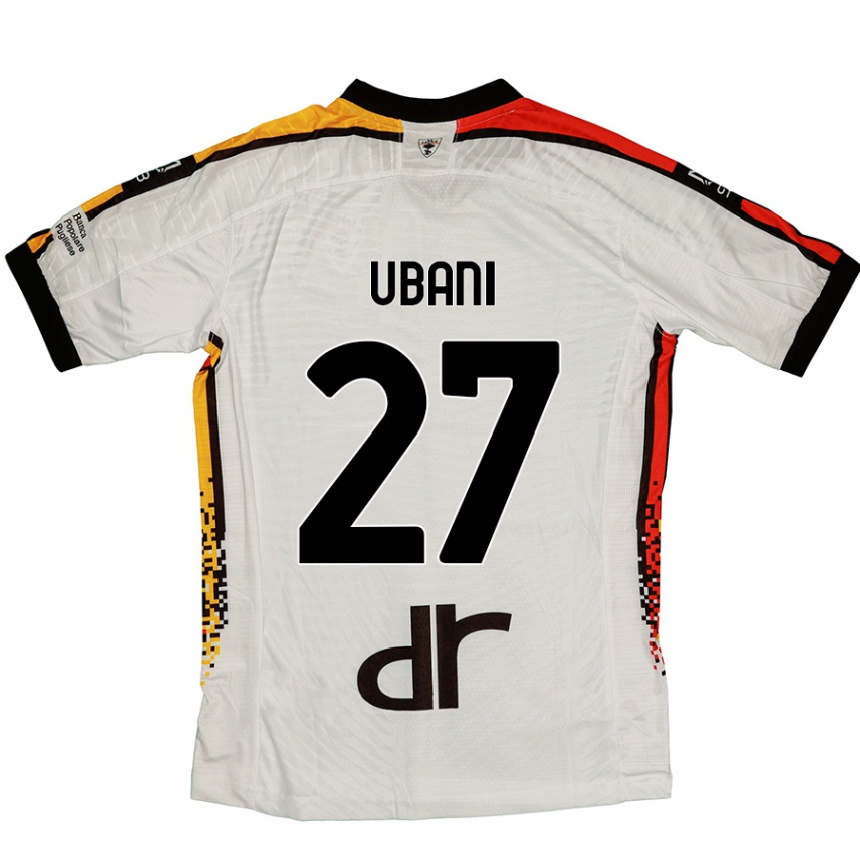 Kinder Fußball Marlon Ubani #27 Weiß Schwarz Auswärtstrikot Trikot 2024/25 T-Shirt Luxemburg