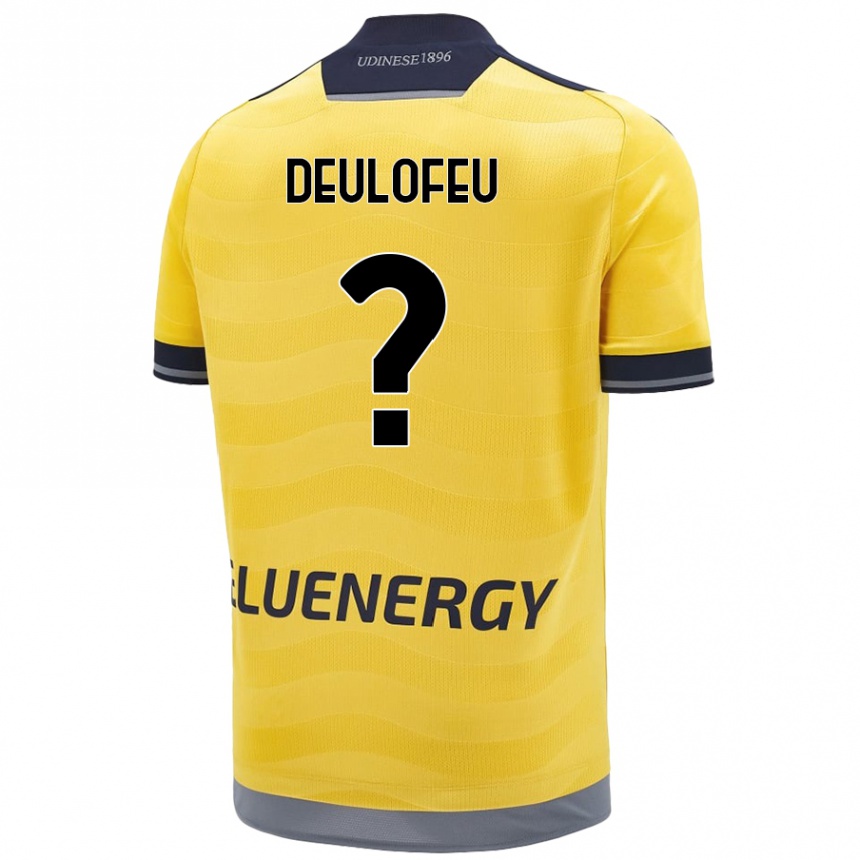 Kinder Fußball Gerard Deulofeu #0 Golden Auswärtstrikot Trikot 2024/25 T-Shirt Luxemburg