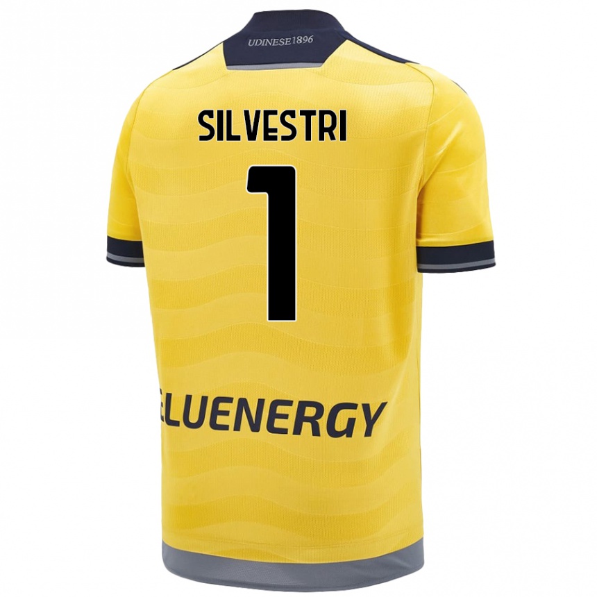 Kinder Fußball Marco Silvestri #1 Golden Auswärtstrikot Trikot 2024/25 T-Shirt Luxemburg