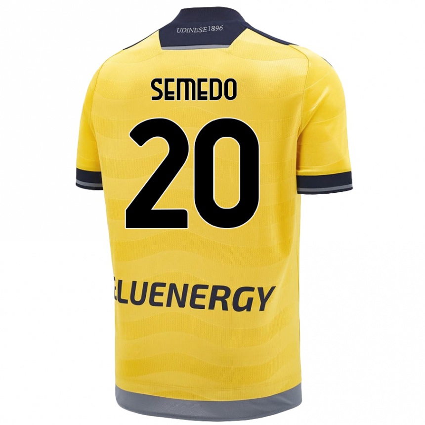 Kinder Fußball Vivaldo Semedo #20 Golden Auswärtstrikot Trikot 2024/25 T-Shirt Luxemburg