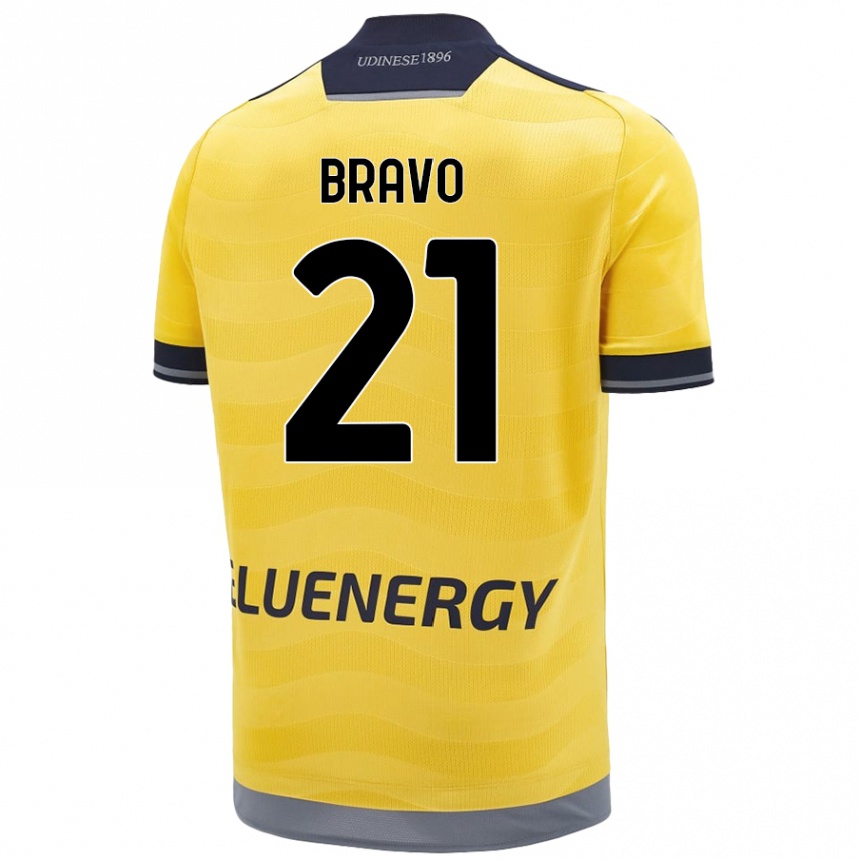 Kinder Fußball Iker Bravo #21 Golden Auswärtstrikot Trikot 2024/25 T-Shirt Luxemburg