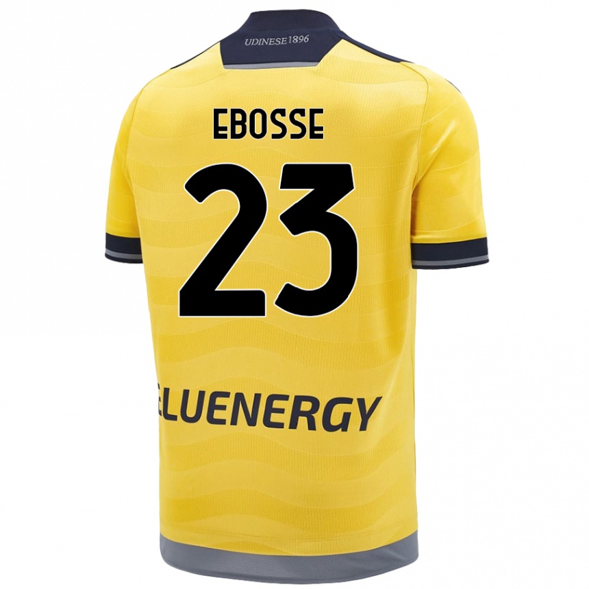 Kinder Fußball Enzo Ebosse #23 Golden Auswärtstrikot Trikot 2024/25 T-Shirt Luxemburg