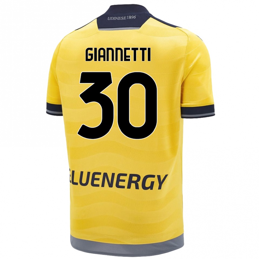 Kinder Fußball Lautaro Giannetti #30 Golden Auswärtstrikot Trikot 2024/25 T-Shirt Luxemburg