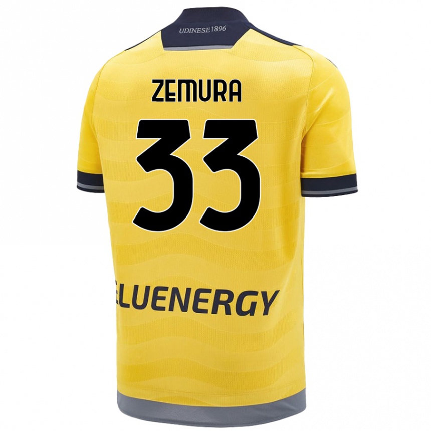 Kinder Fußball Jordan Zemura #33 Golden Auswärtstrikot Trikot 2024/25 T-Shirt Luxemburg