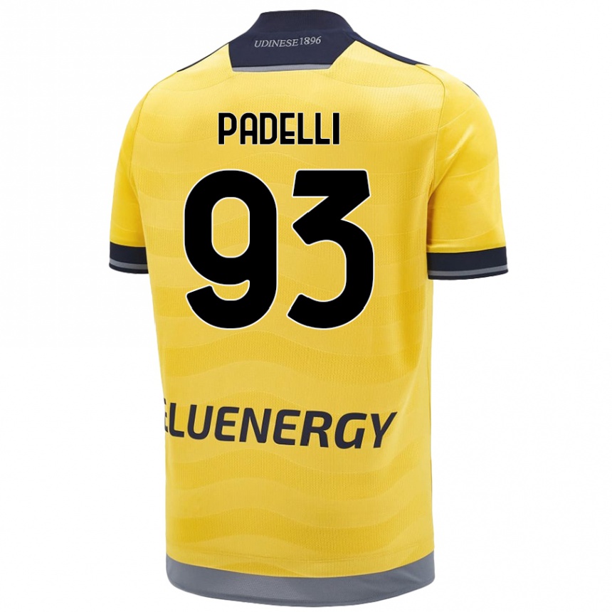 Kinder Fußball Daniele Padelli #93 Golden Auswärtstrikot Trikot 2024/25 T-Shirt Luxemburg