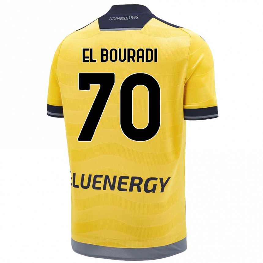 Kinder Fußball Walid El Bouradi #70 Golden Auswärtstrikot Trikot 2024/25 T-Shirt Luxemburg