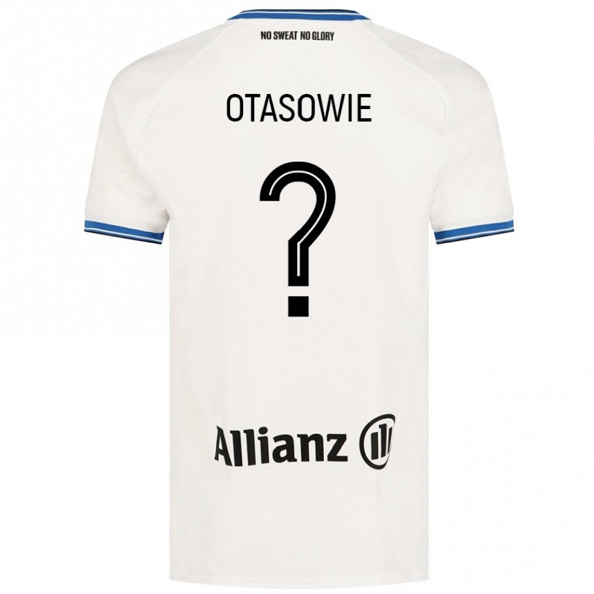 Kinder Fußball Owen Otasowie #0 Weiß Auswärtstrikot Trikot 2024/25 T-Shirt Luxemburg