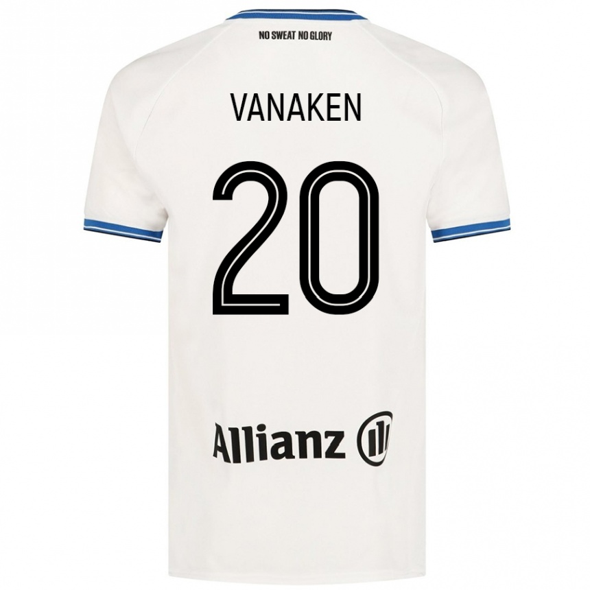 Kinder Fußball Hans Vanaken #20 Weiß Auswärtstrikot Trikot 2024/25 T-Shirt Luxemburg