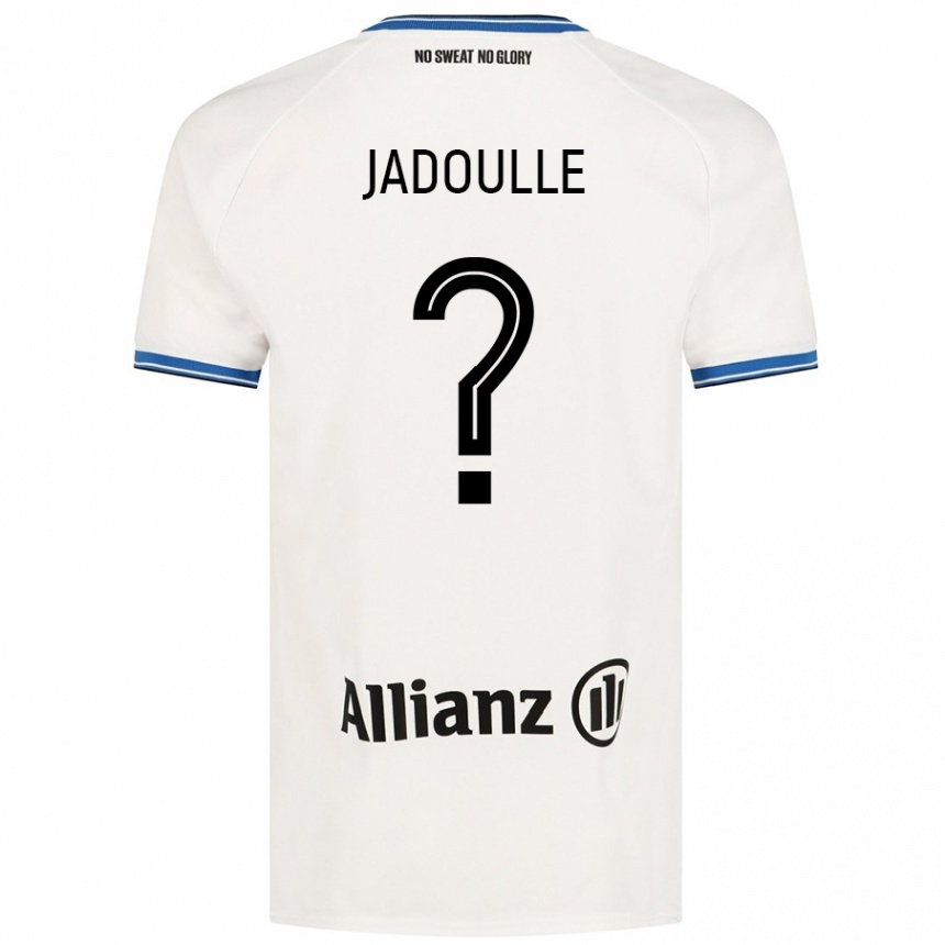 Kinder Fußball Romane Jadoulle #0 Weiß Auswärtstrikot Trikot 2024/25 T-Shirt Luxemburg