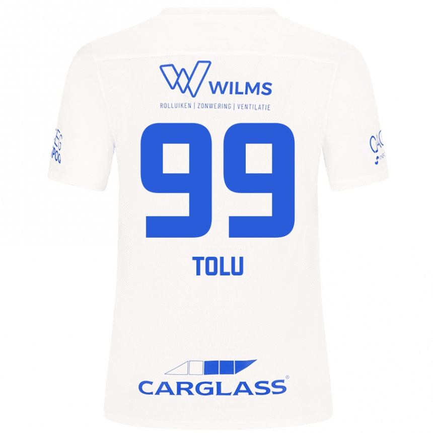 Kinder Fußball Tolu Arokodare #99 Weiß Auswärtstrikot Trikot 2024/25 T-Shirt Luxemburg