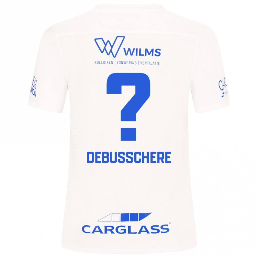 Kinder Fußball Vic Debusschere #0 Weiß Auswärtstrikot Trikot 2024/25 T-Shirt Luxemburg