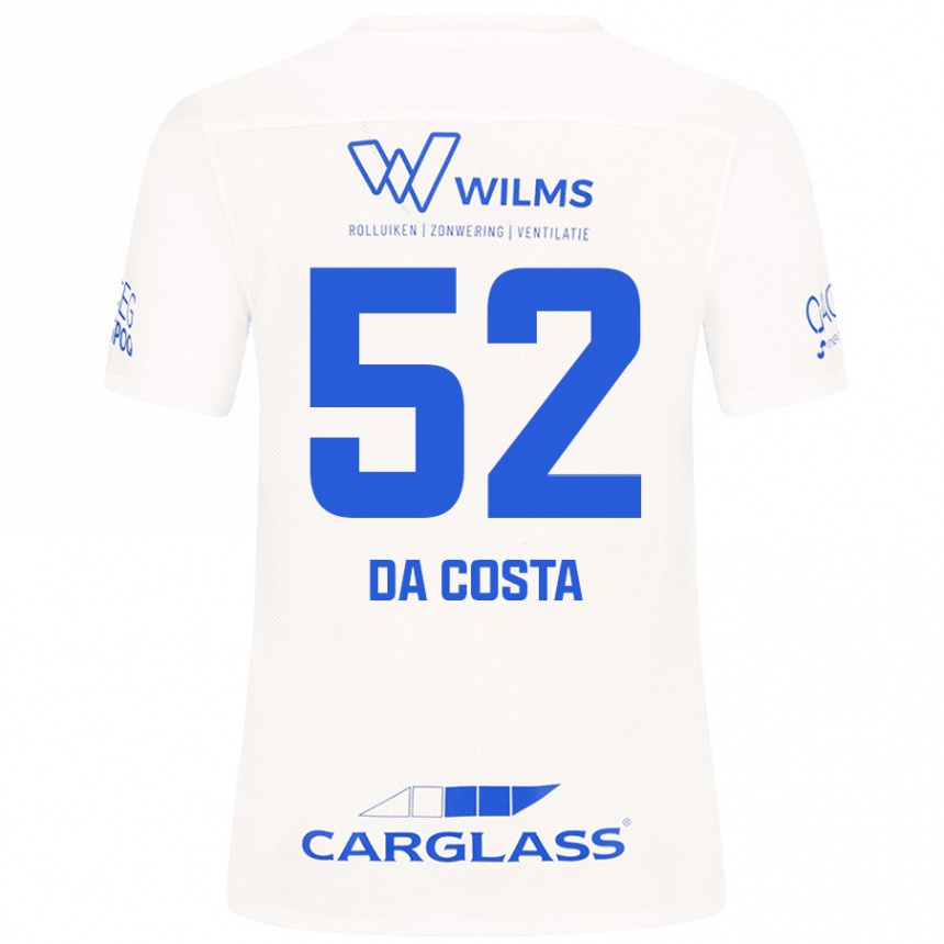 Kinder Fußball Wilson Da Costa #52 Weiß Auswärtstrikot Trikot 2024/25 T-Shirt Luxemburg