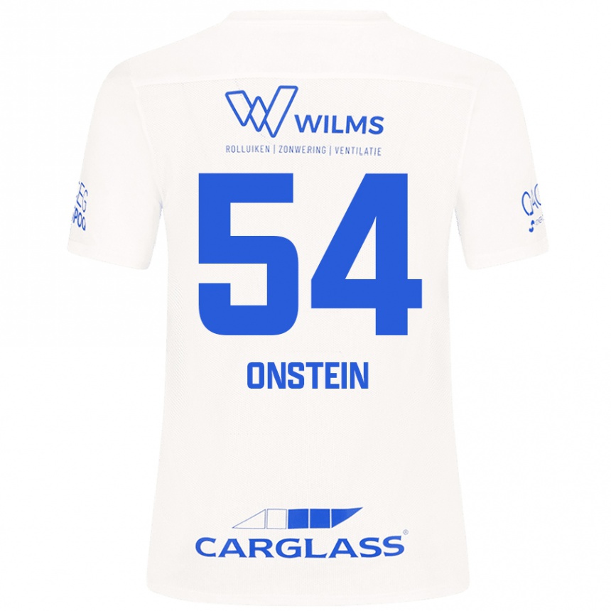 Kinder Fußball Juwensley Onstein #54 Weiß Auswärtstrikot Trikot 2024/25 T-Shirt Luxemburg