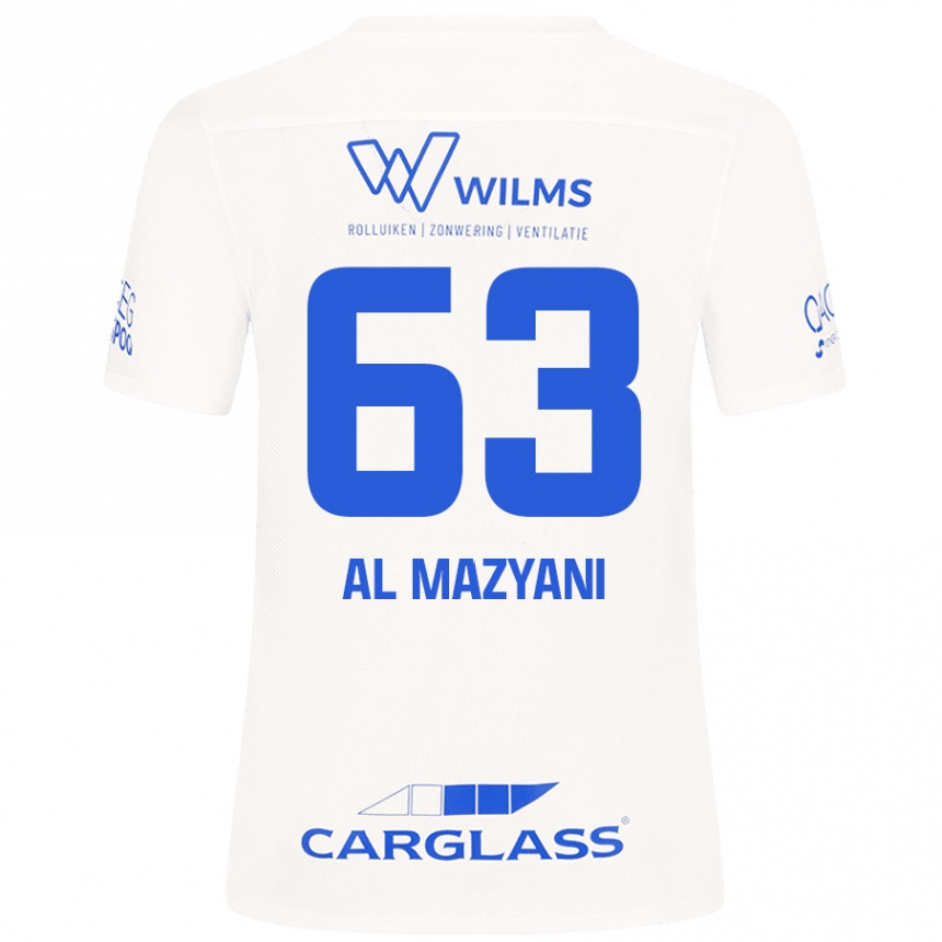 Kinder Fußball Faissal Al Mazyani #63 Weiß Auswärtstrikot Trikot 2024/25 T-Shirt Luxemburg