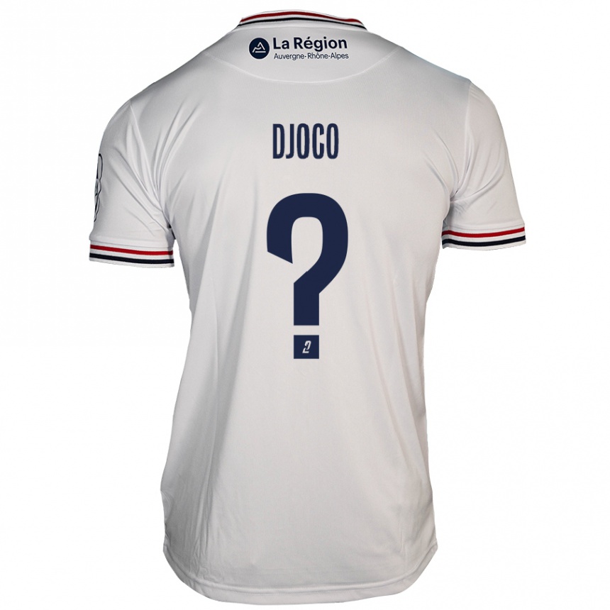 Kinder Fußball Ouparine Djoco #0 Weiß Auswärtstrikot Trikot 2024/25 T-Shirt Luxemburg