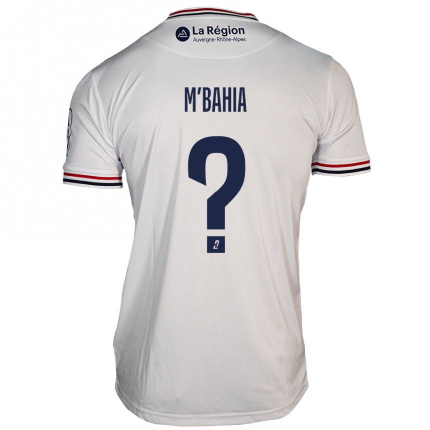 Kinder Fußball Ivan M'bahia #0 Weiß Auswärtstrikot Trikot 2024/25 T-Shirt Luxemburg