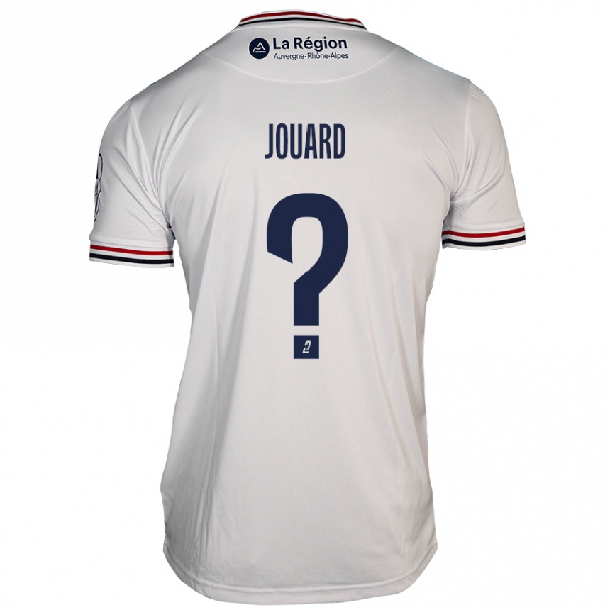 Kinder Fußball Dylan Jouard #0 Weiß Auswärtstrikot Trikot 2024/25 T-Shirt Luxemburg