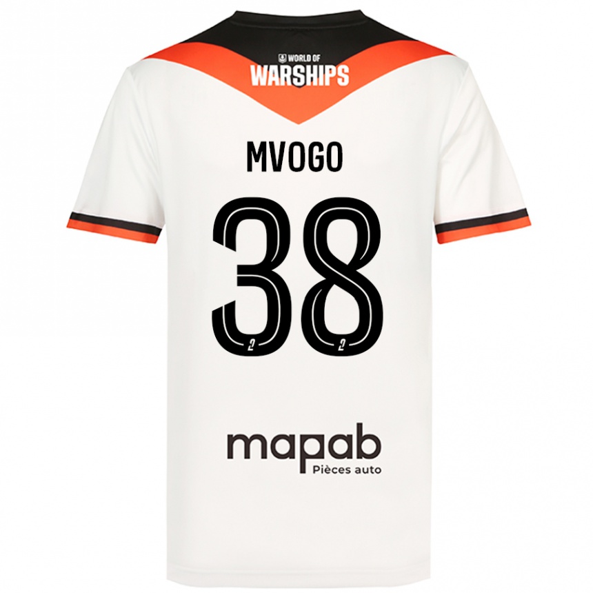 Kinder Fußball Yvon Mvogo #38 Weiß Auswärtstrikot Trikot 2024/25 T-Shirt Luxemburg