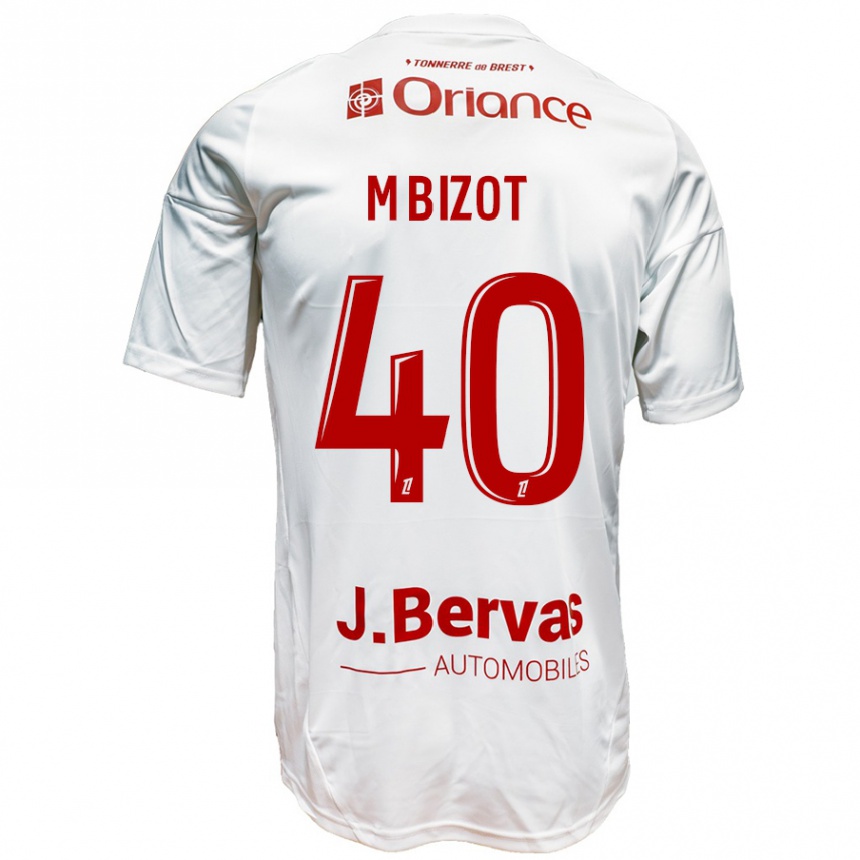 Kinder Fußball Marco Bizot #40 Weiß Rot Auswärtstrikot Trikot 2024/25 T-Shirt Luxemburg