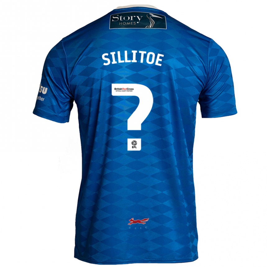 Herren Fußball Casey Sillitoe #0 Blau Heimtrikot Trikot 2024/25 T-Shirt Luxemburg