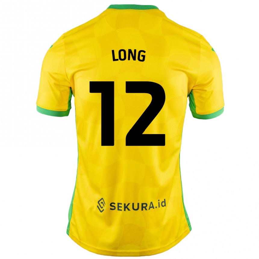 Herren Fußball George Long #12 Gelb Grün Heimtrikot Trikot 2024/25 T-Shirt Luxemburg