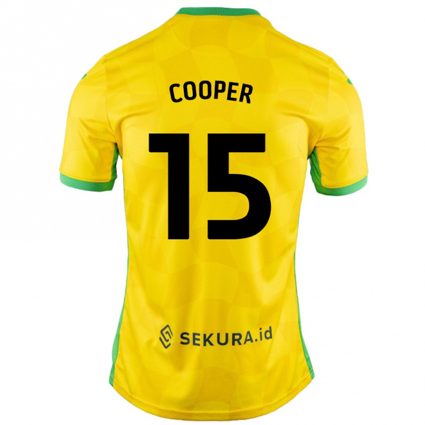 Herren Fußball Naomi Cooper #15 Gelb Grün Heimtrikot Trikot 2024/25 T-Shirt Luxemburg