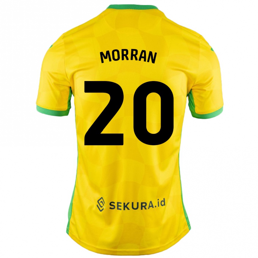 Herren Fußball Eloise Morran #20 Gelb Grün Heimtrikot Trikot 2024/25 T-Shirt Luxemburg