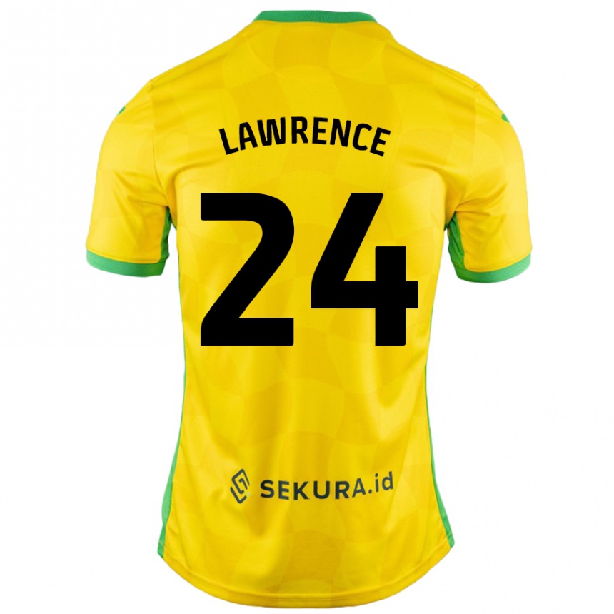 Herren Fußball Rachel Lawrence #24 Gelb Grün Heimtrikot Trikot 2024/25 T-Shirt Luxemburg