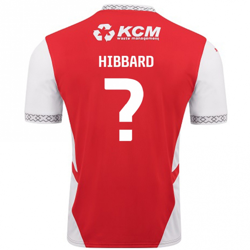 Herren Fußball Zac Hibbard #0 Rot Weiß Heimtrikot Trikot 2024/25 T-Shirt Luxemburg