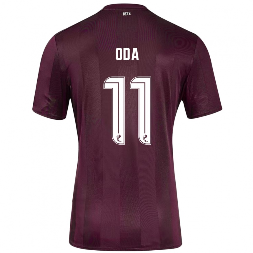 Herren Fußball Yutaro Oda #11 Burgundrot Heimtrikot Trikot 2024/25 T-Shirt Luxemburg