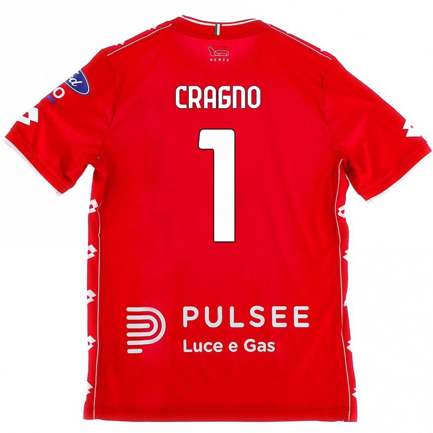 Herren Fußball Alessio Cragno #1 Rot Weiß Heimtrikot Trikot 2024/25 T-Shirt Luxemburg