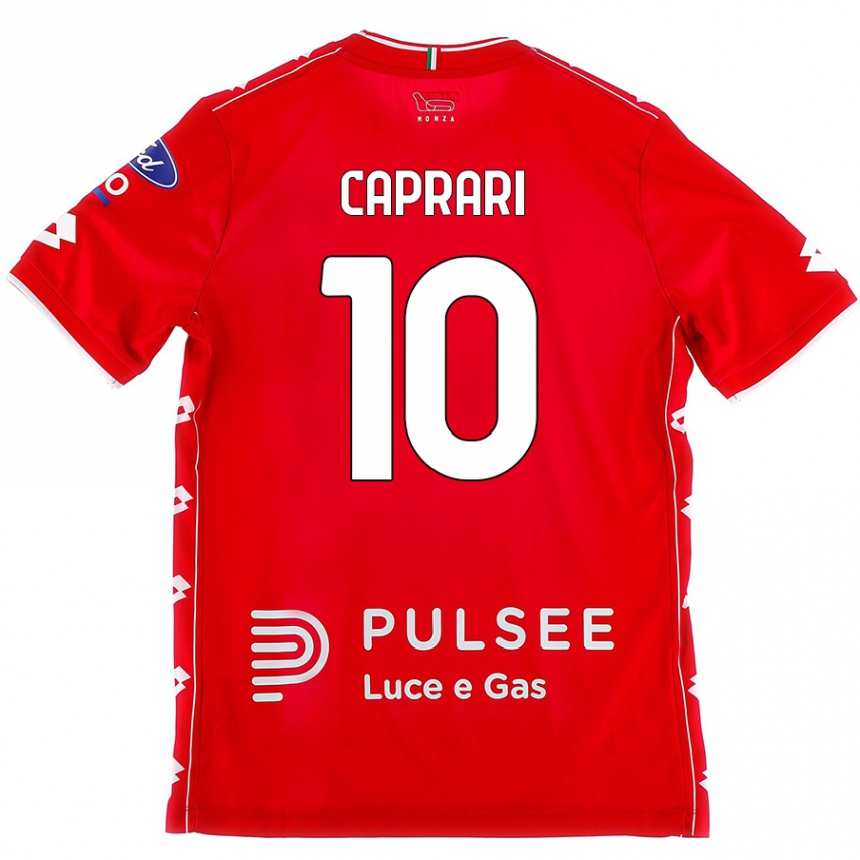 Herren Fußball Gianluca Caprari #10 Rot Weiß Heimtrikot Trikot 2024/25 T-Shirt Luxemburg