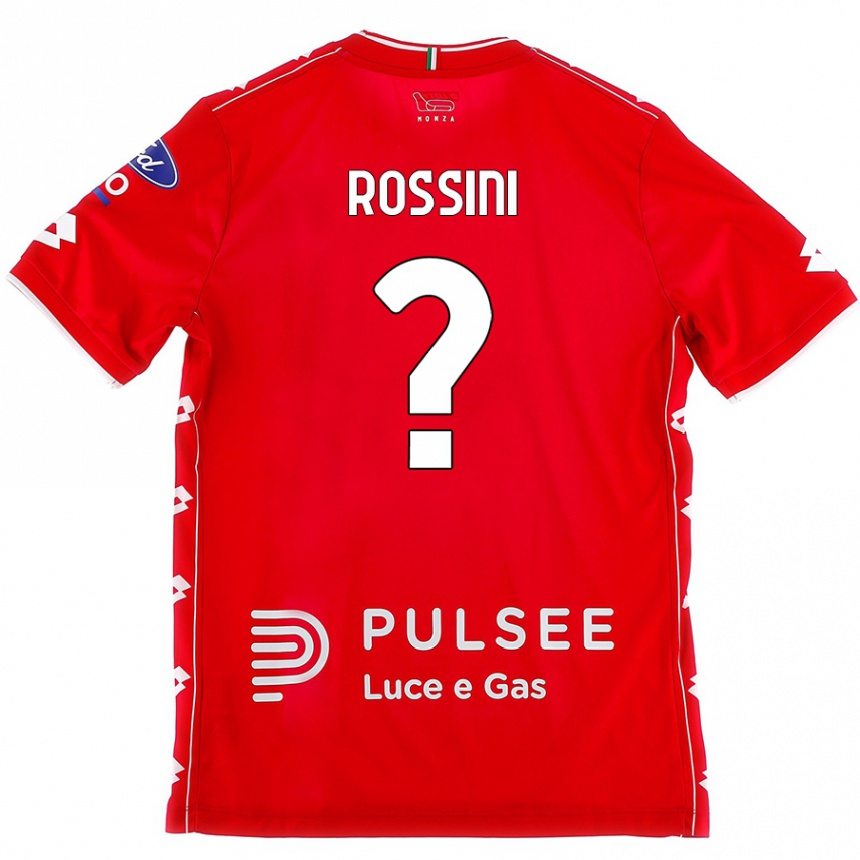 Herren Fußball Luca Rossini #0 Rot Weiß Heimtrikot Trikot 2024/25 T-Shirt Luxemburg