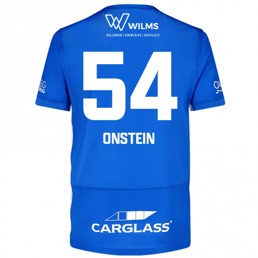 Herren Fußball Juwensley Onstein #54 Blau Heimtrikot Trikot 2024/25 T-Shirt Luxemburg