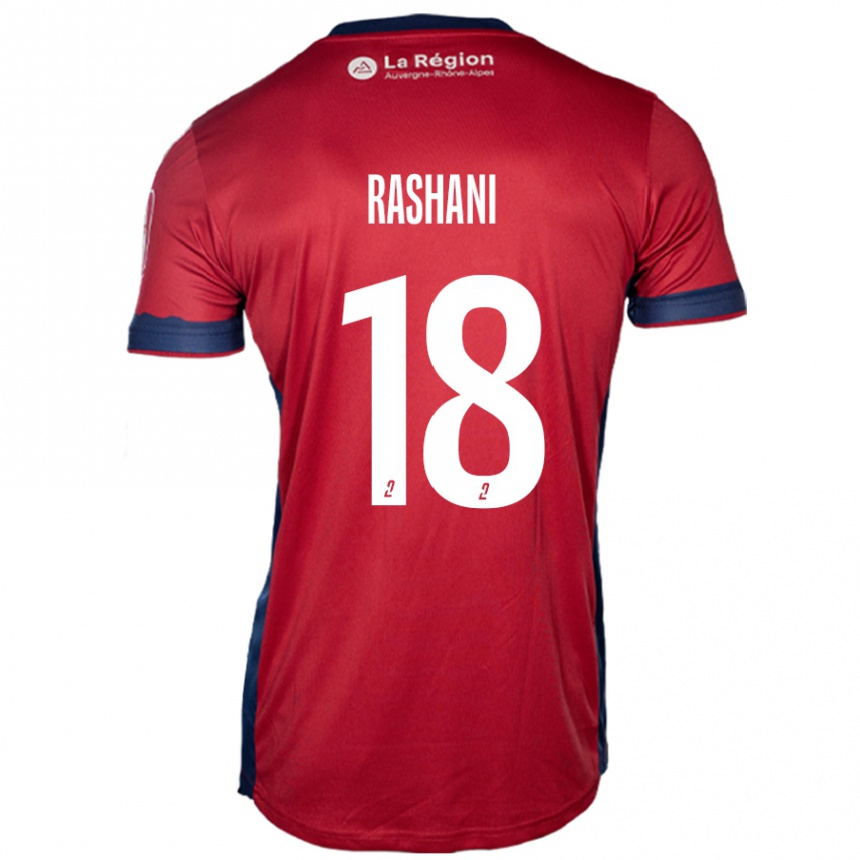 Herren Fußball Elbasan Rashani #18 Hellburgunderrot Heimtrikot Trikot 2024/25 T-Shirt Luxemburg