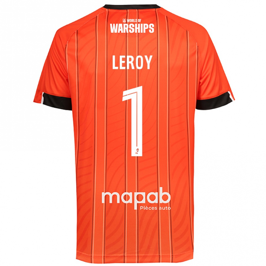 Herren Fußball Benjamin Leroy #1 Orange Heimtrikot Trikot 2024/25 T-Shirt Luxemburg