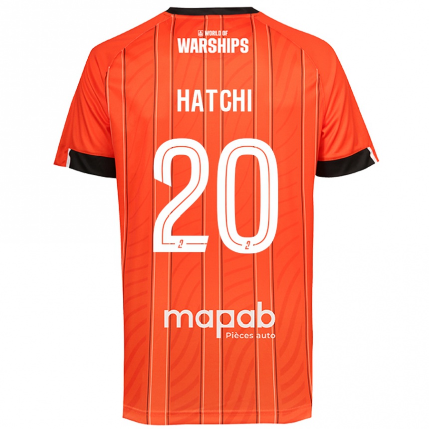 Herren Fußball Jérémy Hatchi #20 Orange Heimtrikot Trikot 2024/25 T-Shirt Luxemburg