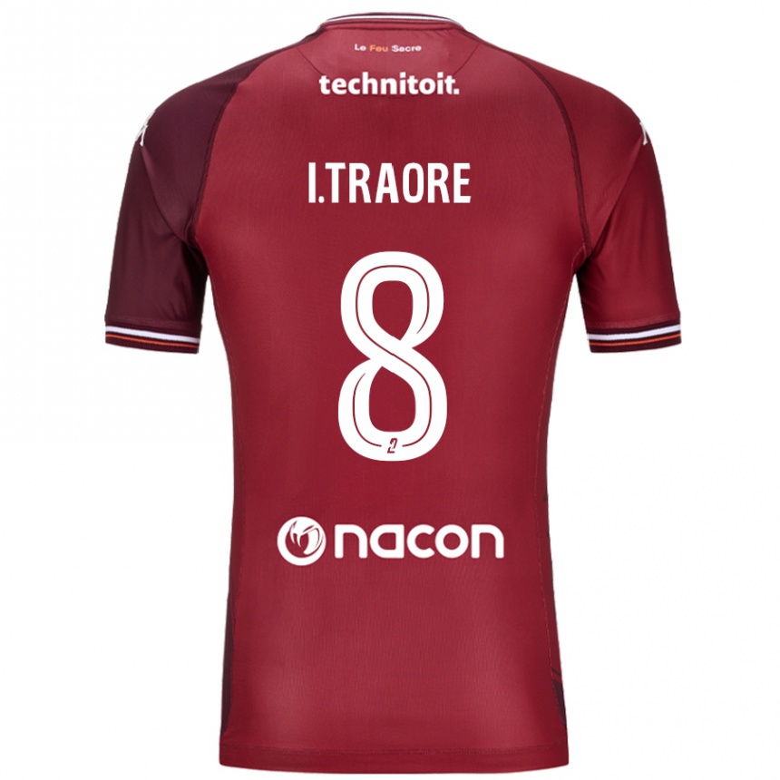 Herren Fußball Ismaël Traoré #8 Rot Granata Heimtrikot Trikot 2024/25 T-Shirt Luxemburg