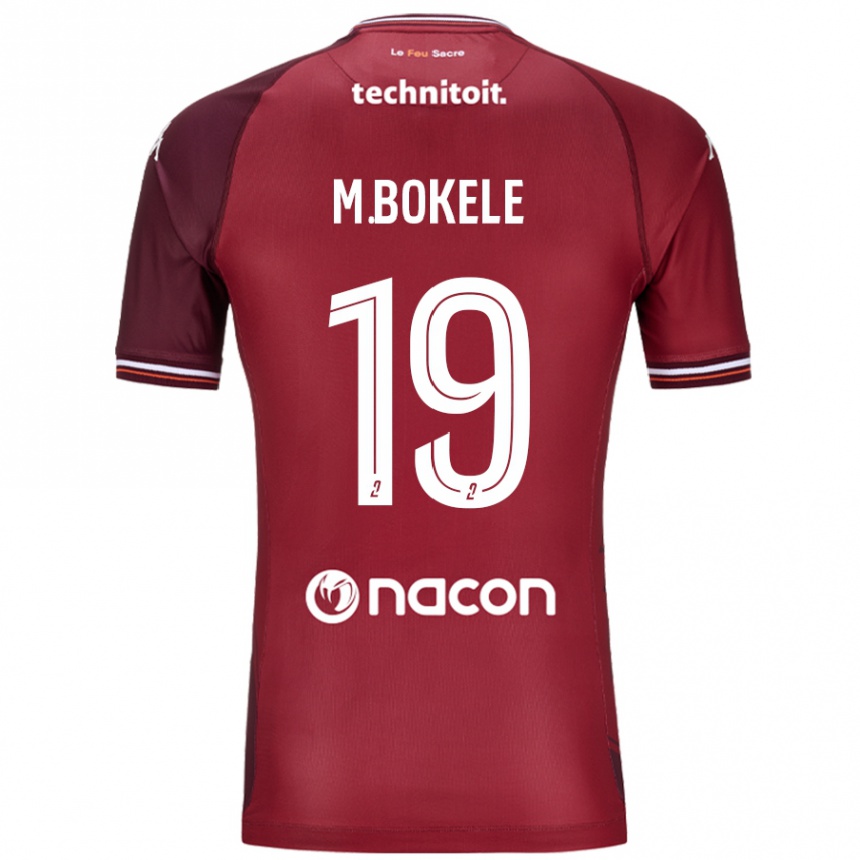 Herren Fußball Morgan Bokele #19 Rot Granata Heimtrikot Trikot 2024/25 T-Shirt Luxemburg