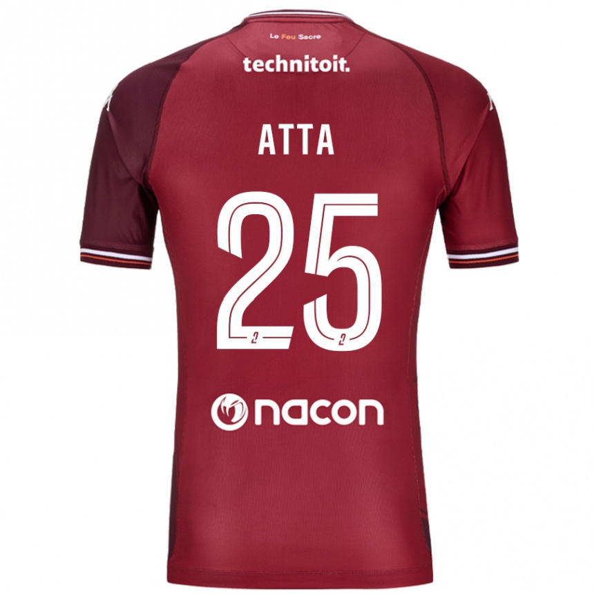 Herren Fußball Arthur Atta #25 Rot Granata Heimtrikot Trikot 2024/25 T-Shirt Luxemburg