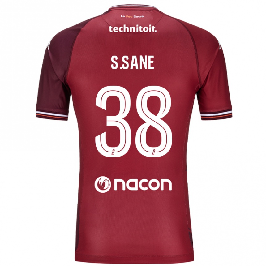 Herren Fußball Sadibou Sané #38 Rot Granata Heimtrikot Trikot 2024/25 T-Shirt Luxemburg