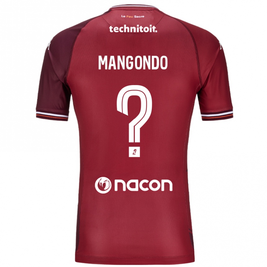 Herren Fußball Joseph Mangondo #0 Rot Granata Heimtrikot Trikot 2024/25 T-Shirt Luxemburg