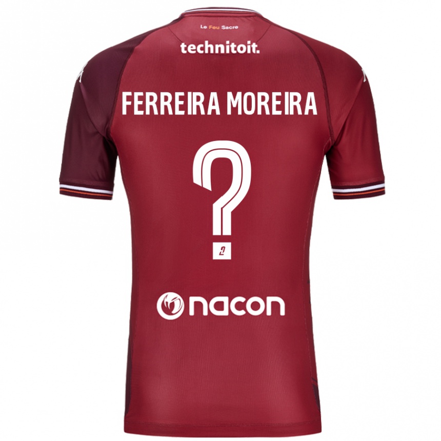 Herren Fußball Ruben Ferreira Moreira #0 Rot Granata Heimtrikot Trikot 2024/25 T-Shirt Luxemburg